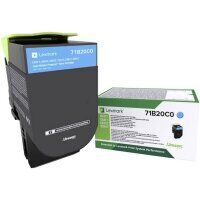 Original Lexmark C Cyan 71B20C0 Toner (~2300 Seiten)