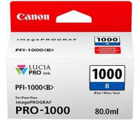 Original Canon PFI-1000 B Blau 0555C001 Tintenpatrone (80ml)