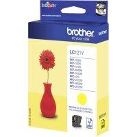 Original Brother LC-121 Gelb Druckerpatrone (~300 Seiten)