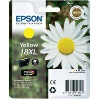 Original Epson 18 XL T1814 Gelb Druckerpatrone (6.6ml, ~450 Seiten, XL)