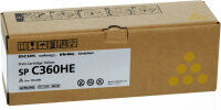 Original Ricoh 408187 SPC360HE Toner Gelb (~5000 Seiten)