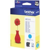 Original Brother LC-121 Cyan Druckerpatrone (~300 Seiten)