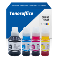 Kompatibel zu Canon GI-50 Tinte PGBK C M Y 4er Set Multipack