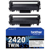 Original Brother TN-2420 TWIN Doppelpack Toner Schwarz (2x~3.000 Seiten)