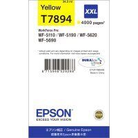 Original Epson T7894 Druckerpatrone Gelb (34.2ml, ~4000 Seiten, XXL)