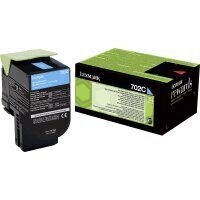 Original Lexmark 702C Cyan Toner (~1.000 Seiten)