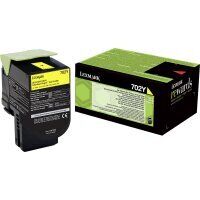 Original Lexmark 702Y Gelb Toner (~1.000 Seiten)