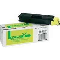 Original Kyocera TK-590 Y (1T02KVANL0) Toner Gelb (~5000 Seiten)
