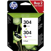 Original HP 304 3JB05AE Schwarz + 3-Colours Druckerpatrone (~120 + ~100 Seiten)