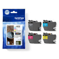 Original Brother LC-422 (LC422VAL) Multipack BK C M Y (4x~550 Seiten)