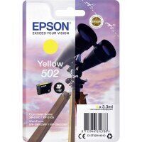 Original Epson 502 (C13T02V44010) Druckerpatrone Gelb (~165 Seiten)