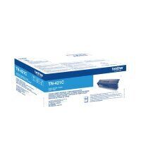 Original Brother TN-421 Cyan Toner (~1.800 Seiten)