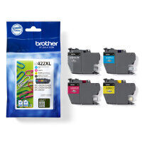 Original Brother LC-422 XL (LC422XLVAL) Multipack BK C M Y (~3000 + 3x~1500)