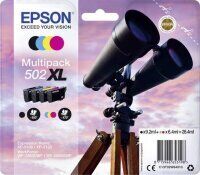 Original Epson 502 XL (C13T02W64010) Multipack 4 Druckerpatronen BK/C/M/Y