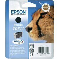 Original Epson T0711 Schwarz Druckerpatrone (7.4ml, ~245 Seiten)