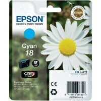 Original Epson 18 T1802 Cyan Druckerpatrone (5.2ml, ~175 Seiten)