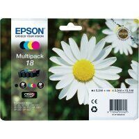 Original Epson T1806 Multipack 4 Druckerpatronen BK C M Y