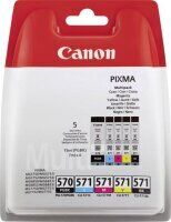 Original Canon CLI 571 PGI 570 5er Spar-Set Druckerpatronen (15ml/4x7ml)...