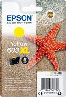 Original Epson 603 XL (C13T03A44010) Druckerpatrone Gelb (350 Seiten)