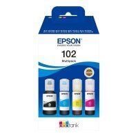 Original Epson 102 C13T03R640 Tinte Multipack Schwarz, Cyan, Magenta, Gelb