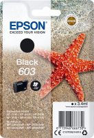 Original Epson 603 (C13T03U14010) Druckerpatrone Schwarz (150 Seiten)