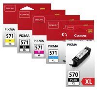 Original Canon CLI 571 XL PGI 570 XL 5er Spar-Set Druckerpatronen