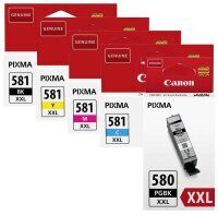 Original Canon PGI-580 XXL / CLI-581 XXL 5er Set Multipack Druckerpatronen PBK C M Y BK