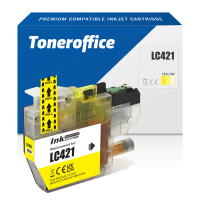 Kompatibel zu Brother LC-421 Y Gelb Druckerpatrone (~200 Seiten)