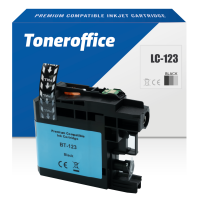 Kompatibel zu Brother LC-123 BK Schwarz Druckerpatrone (20ml)