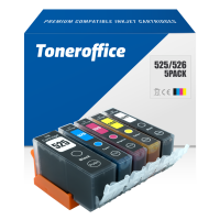Kompatibel zu Canon PGI-525 BK / CLI-526 C M Y PBK Multipack Druckerpatronen...