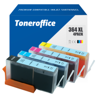 Kompatibel HP 364 XL Druckerpatronen BK C M Y 4er Set
