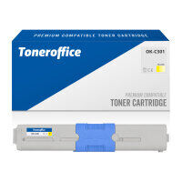 Kompatibel zu Oki C301 C321 MC332 MC342 DN DNW 44973533 Toner Gelb (~1500 Seiten)
