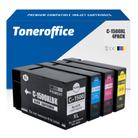 Kompatibel Canon PGI-1500 XL BK C M Y Druckerpatronen 4er Set Maxify MB 2050...