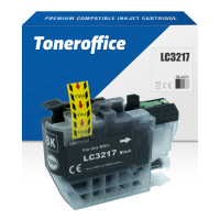Kompatibel zu Brother LC-3217 BK Schwarz Druckerpatrone (~550 Seiten)