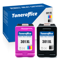 Kompatibel zu HP 301 XL Schwarz und 3-Color 2er Set CH563EE CH564EE