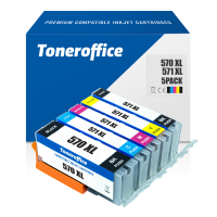 Kompatibel zu Canon PGI 570 XL / CLI 571 XL Druckerpatronen BK, C, M, Y, PBK...