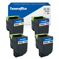 Kompatibel Lexmark CS317 CS417 CS517 CX317 CX417 CX517 Toner BK C M Y 4er Set