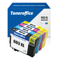 Kompatibel zu Epson 603 XL Druckerpatronen 4er Set Multipack BK C M Y...
