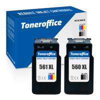Kompatibel zu Canon PG-560 XL BK Schwarz CL-561 XL C Color Druckerpatronen...