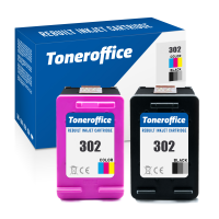 HP 302 Multipack kompatibel – 2er Set Schwarz und Farbe