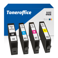 Kompatibel zu HP 912 BK C M Y Druckerpatronen 4er Set Multipack