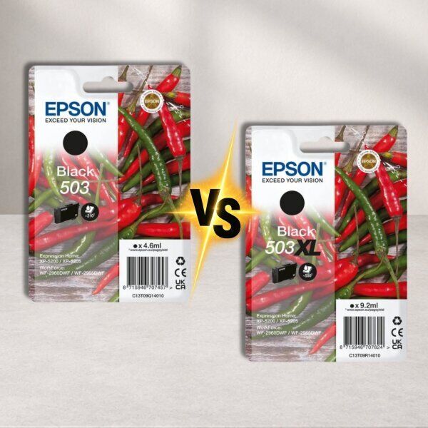 Epson 503 vs Epson 503XL – Unterschiede bei Reichweite und Kosten
