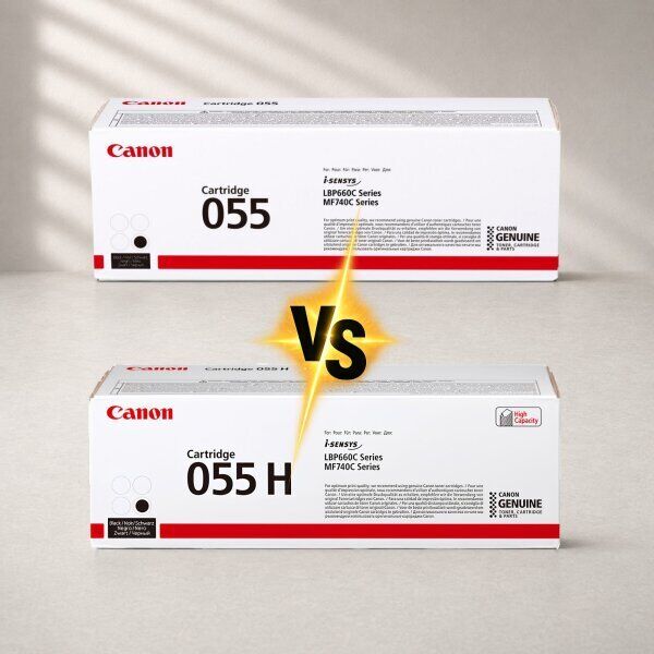 Canon 055 vs Canon 055H – Unterschiede bei Reichweite und Kosten