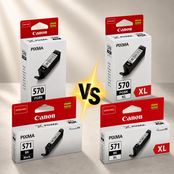 Canon PGI-570 / CLI-571 vs PGI-570 XL / CLI-571 XL – Unterschiede bei Reichweite und Kosten