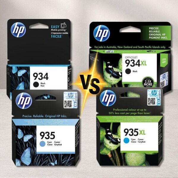 HP 934 / 935 vs HP 934XL / 935XL – Unterschiede bei Reichweite und Kosten