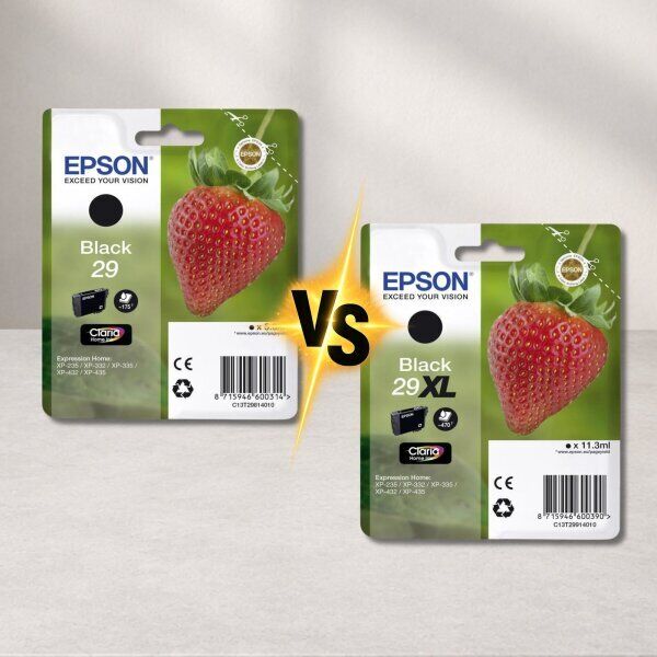 Epson 29 vs Epson 29XL – Unterschiede bei Reichweite und Kosten