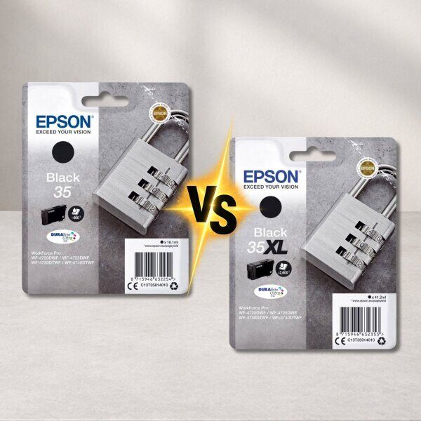 Epson 35 vs Epson 35XL – Unterschiede bei Reichweite und Kosten