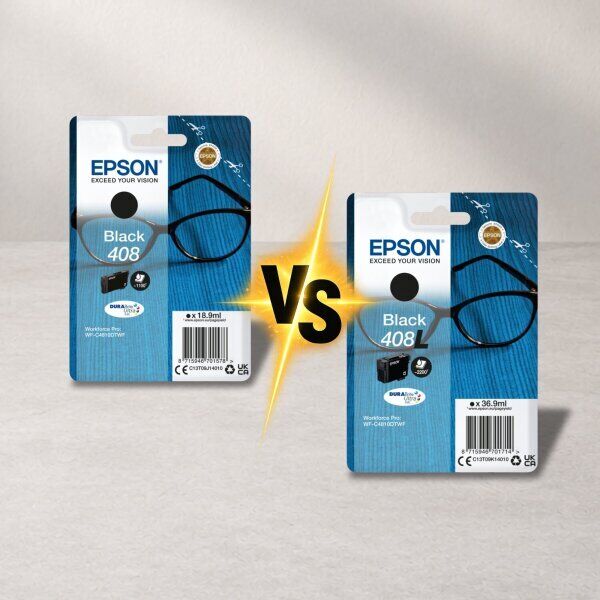 Epson 408 vs Epson 408L – Unterschiede bei Reichweite und Kosten