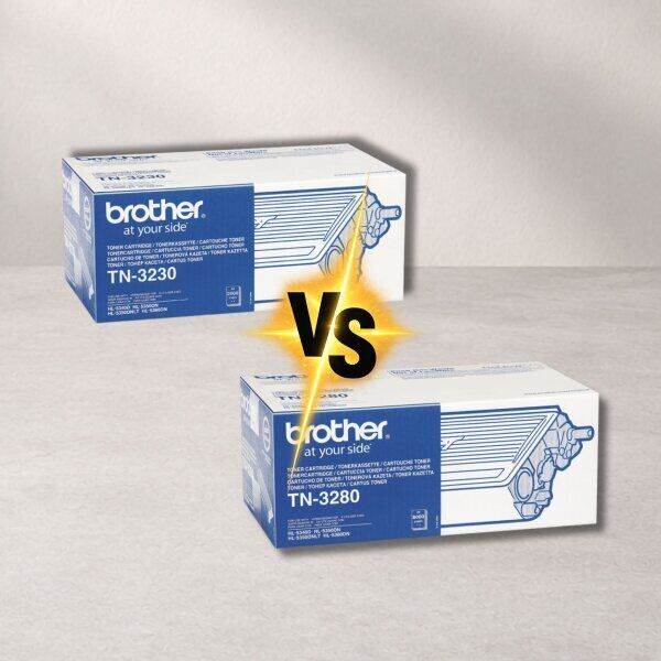 Brother TN-3230 vs Brother TN-3280 – Unterschiede bei Reichweite und Kosten