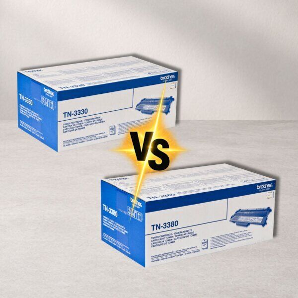 Brother TN-3330 vs Brother TN-3380 – Unterschiede bei Reichweite und Kosten